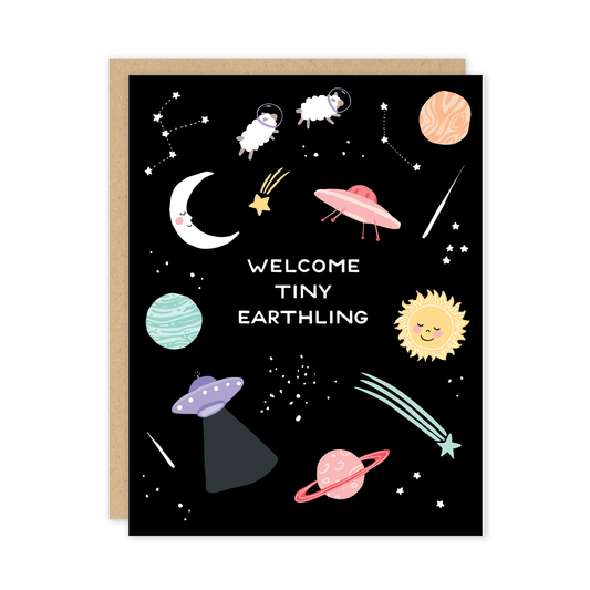 Tiny Earthling Baby Card