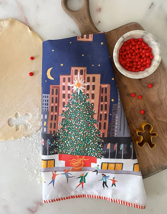 Rockefeller Tree Tea Towel