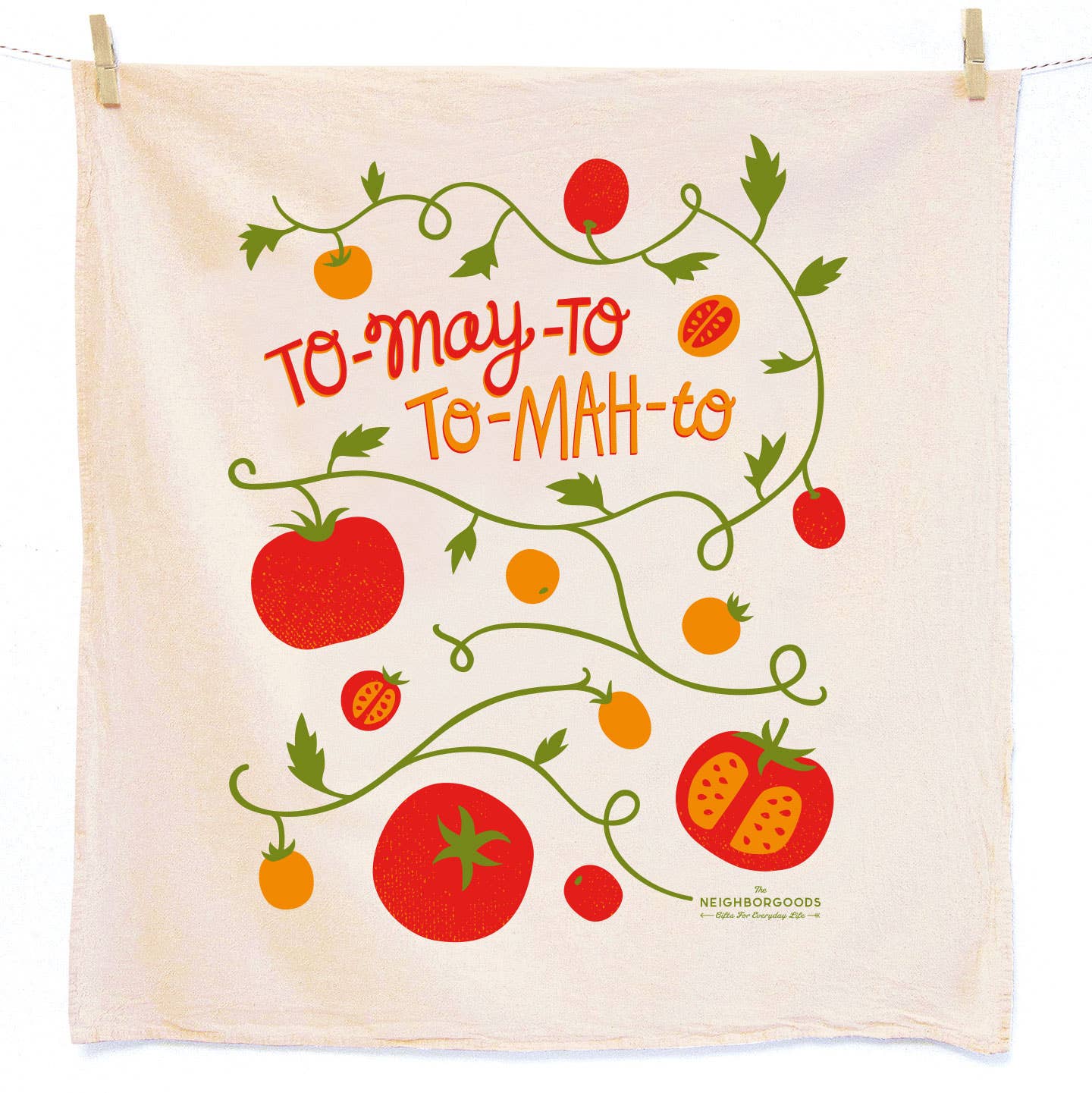 Tomato Basil Tea Towel Set of 2