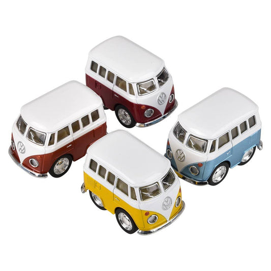 2" Diecast Pull Back VW Mini Bus