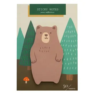 Bear Die Cut Sticky Notes