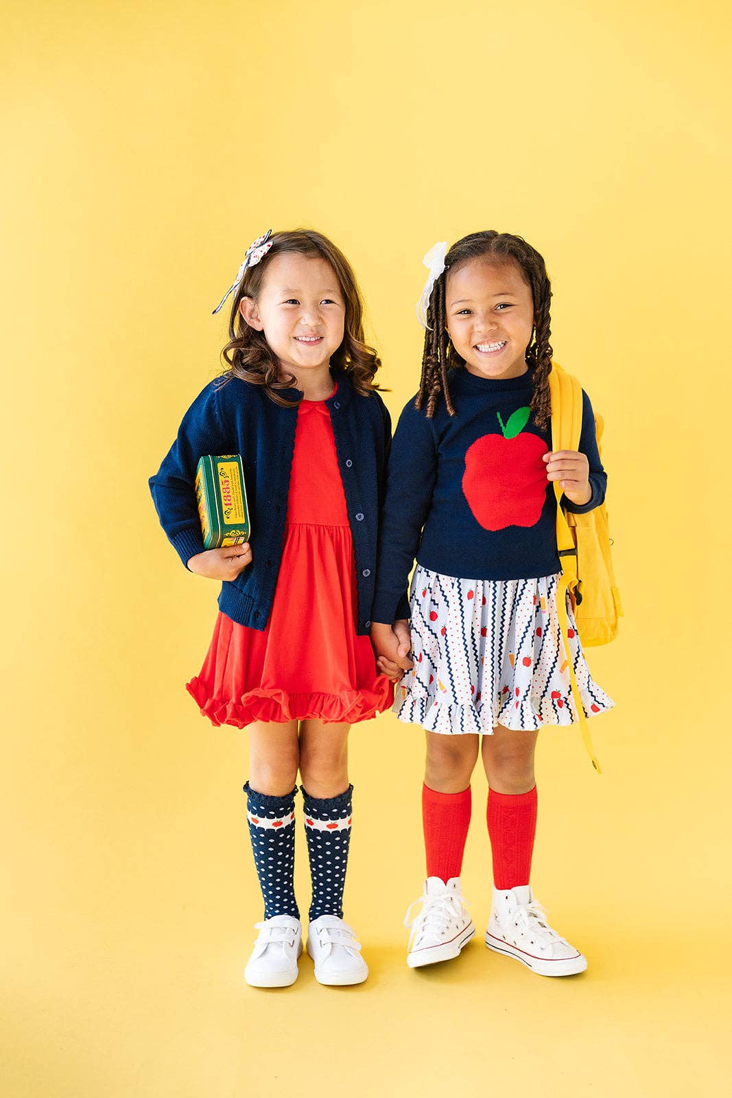 Apple Lace Top Knee High Socks