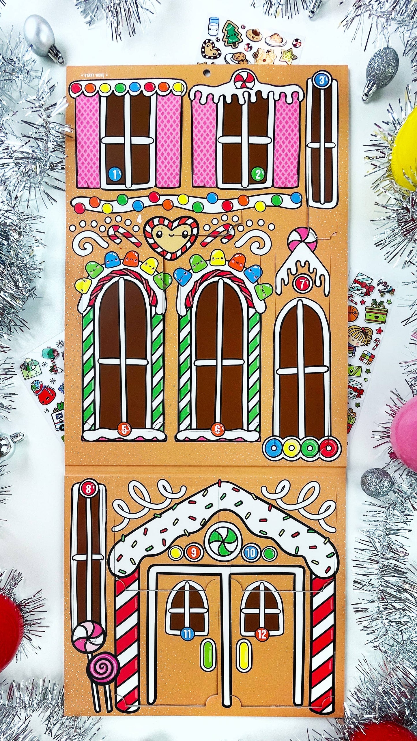 Kawaii Christmas Sticker Advent Calendar