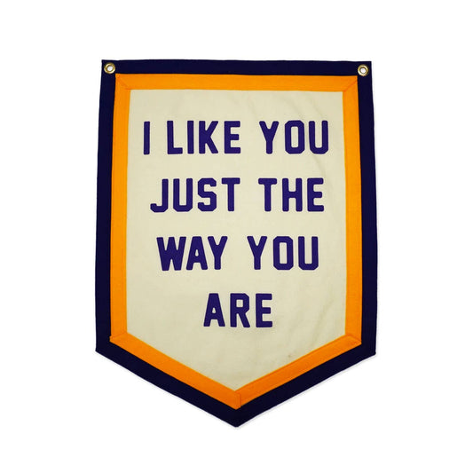 I Like You Just The Way You Are Camp Flag • Kelle Hampton x Oxford Pennant Original