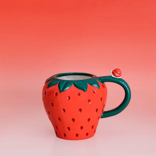 Ceramic Strawberry Mug