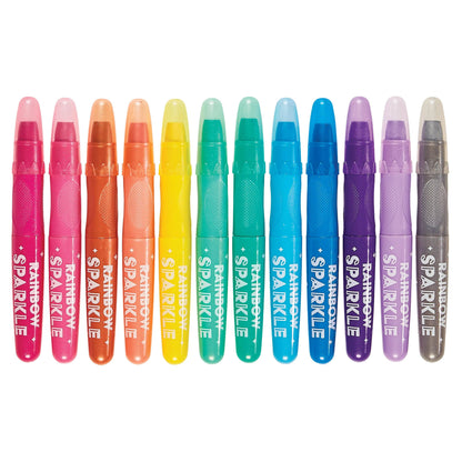 Rainbow Sparkle Metallic Watercolor Gel Crayons