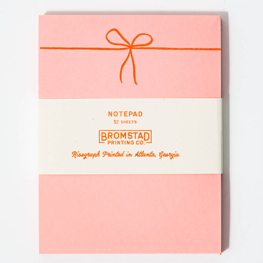 Small Bow Risograph Notepad