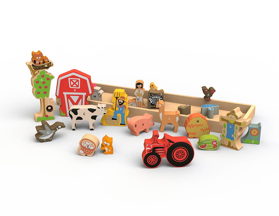 Farm A to Z Puzzle + Playset