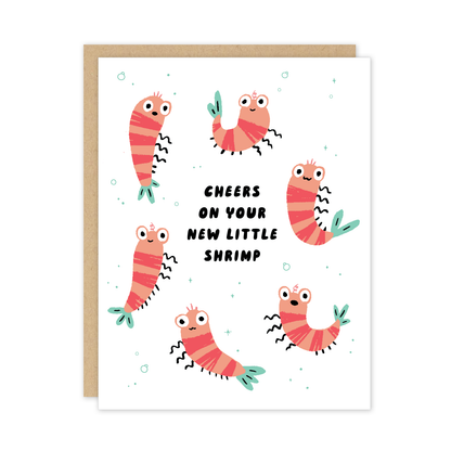 Baby Shrimp Expecting Pregnancy Card