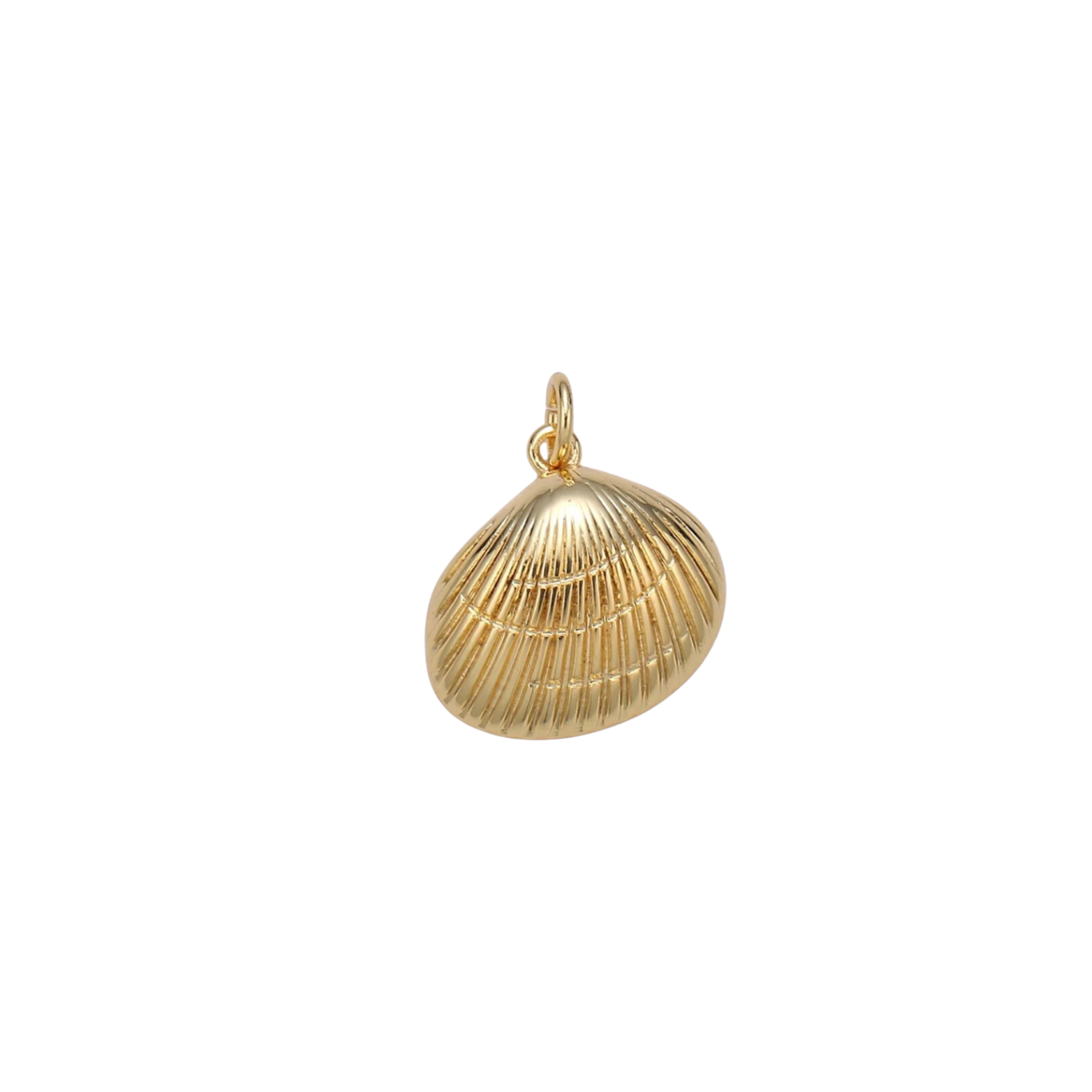 Mini Ridged Shell Charm