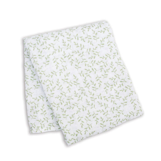 Greenery Muslin Cotton Swaddle Blanket