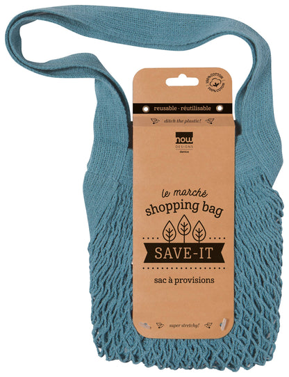 Le Marche Blue Net Shopping Bag