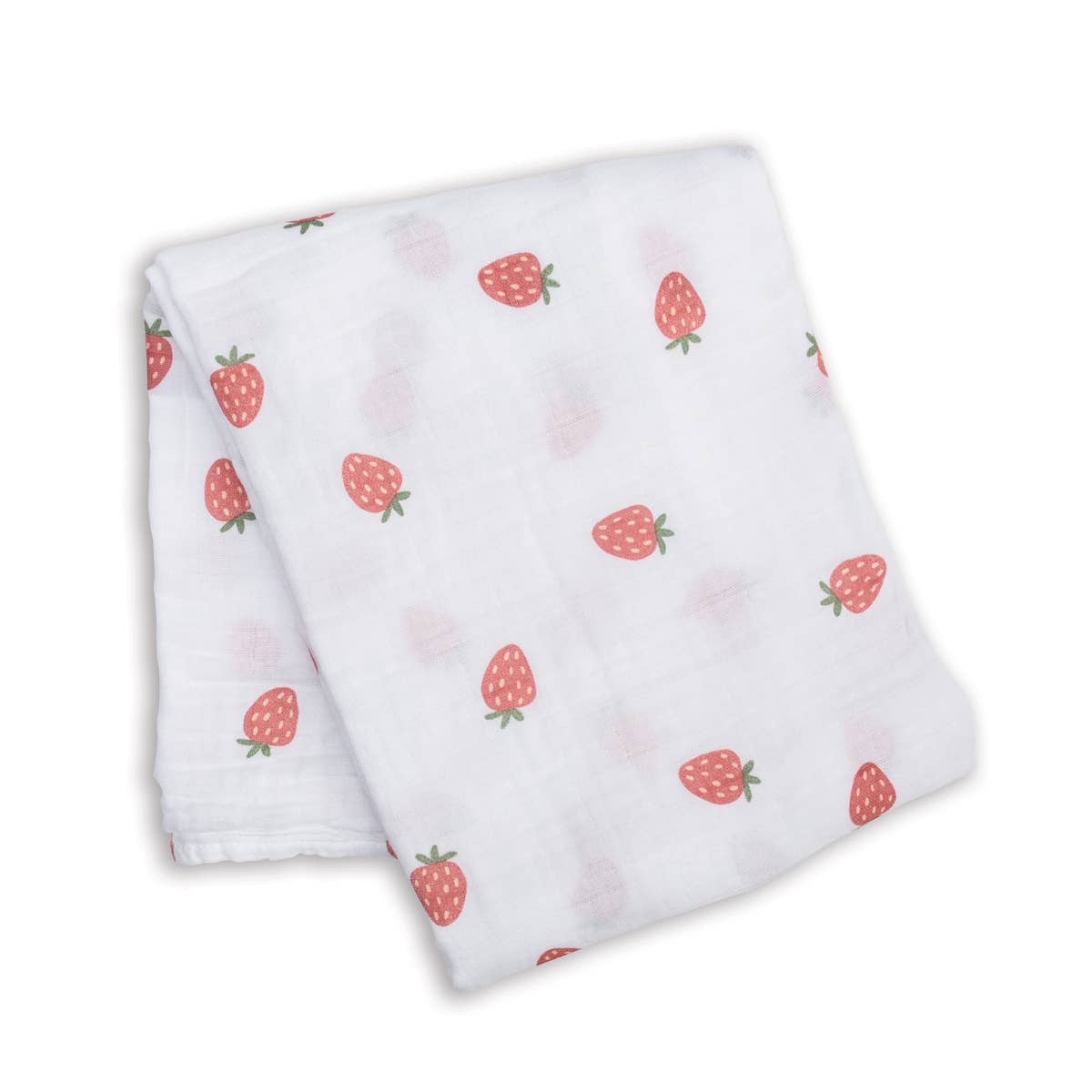 Strawberries Muslin Cotton Swaddle Blanket