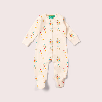 Rainbow Balloons Organic Baby Romper