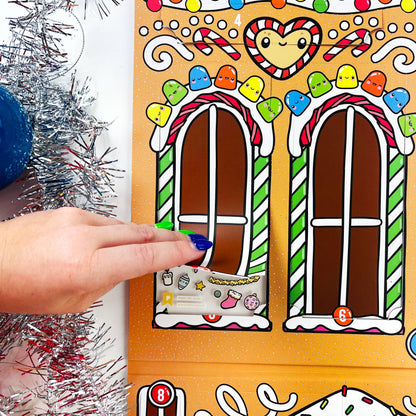 Kawaii Christmas Sticker Advent Calendar