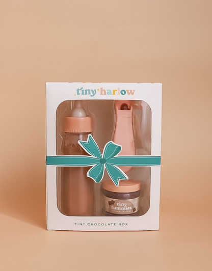 Tiny Tummies Puree and Milk Bottle Set | Chocolate