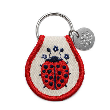 Ladybug Patch Keychain