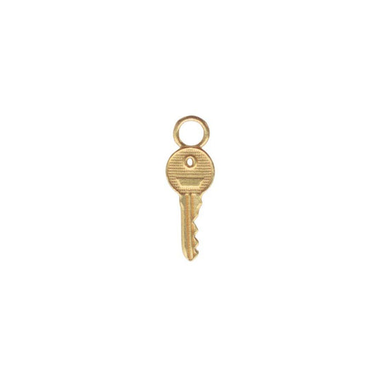 Gold Vermeil Key Charm