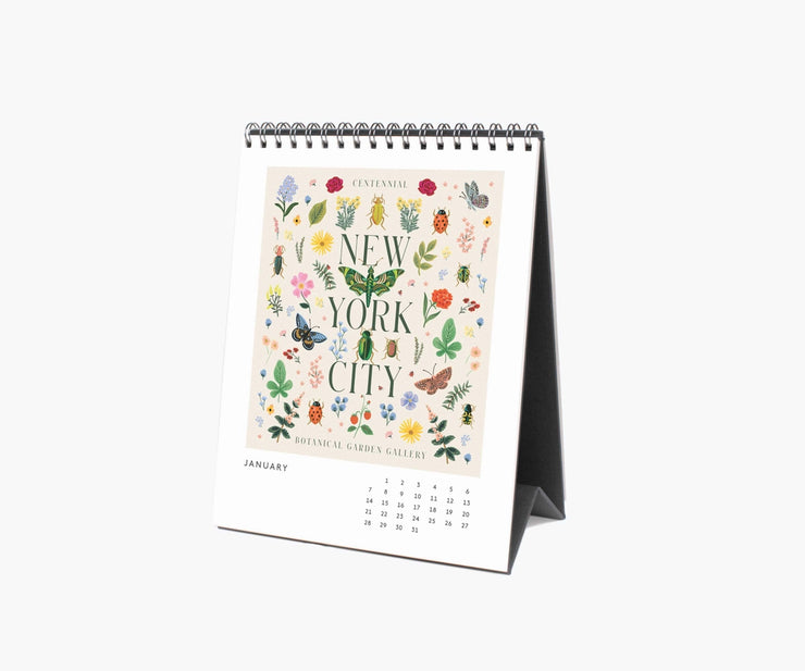 Fête does Plantes 2025 Desk Calendar Paper Kite