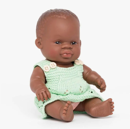 African Girl Doll with Clothing