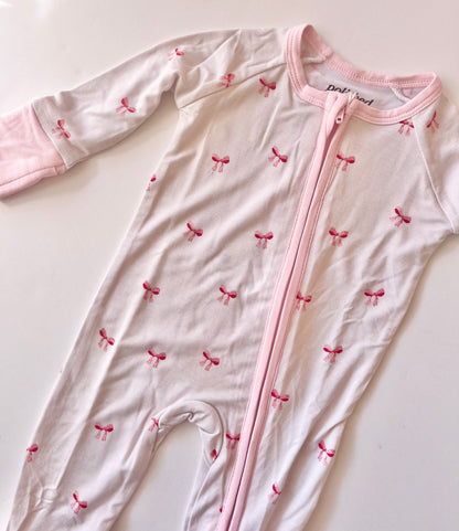 Bow Bamboo Baby Pajamas