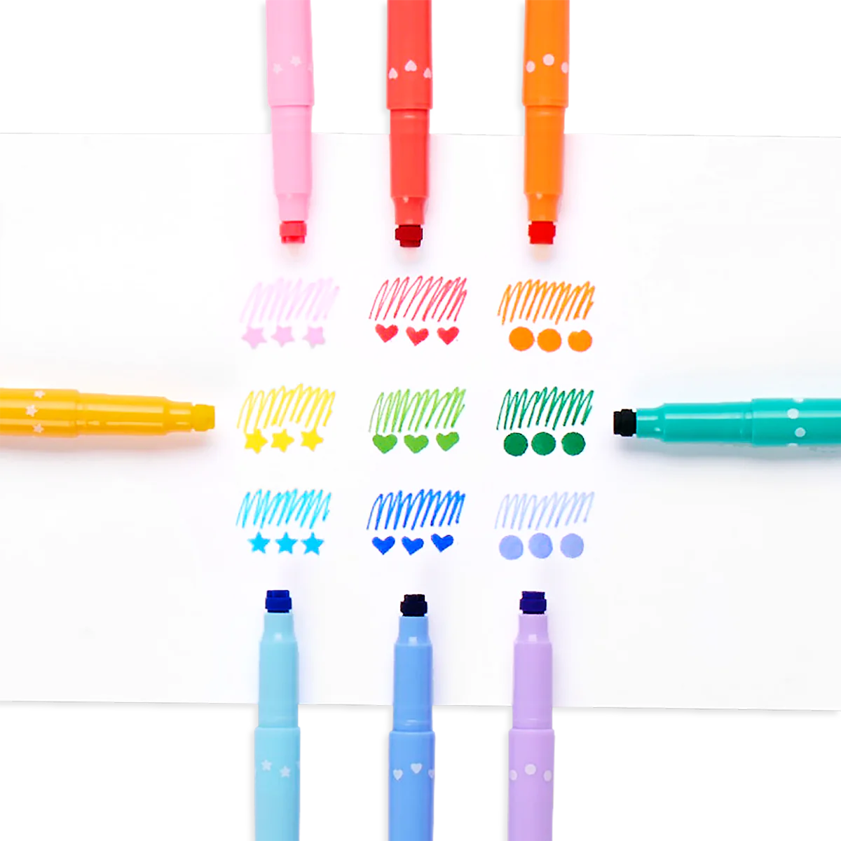 Confetti Stamp Double-Ended Markers