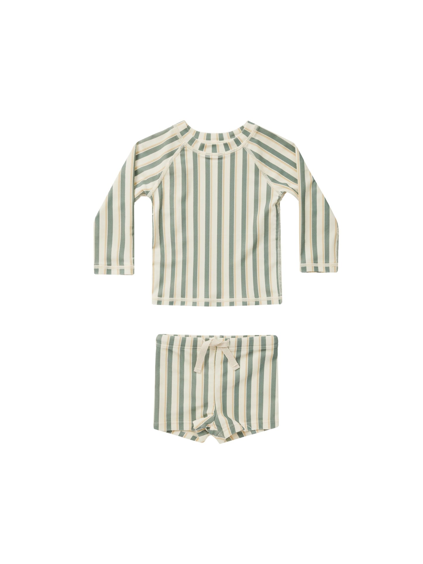 rashguard boy set | aqua stripe