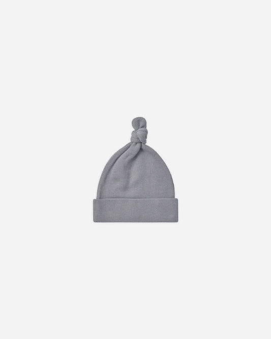 waffle knotted baby hat | lagoon