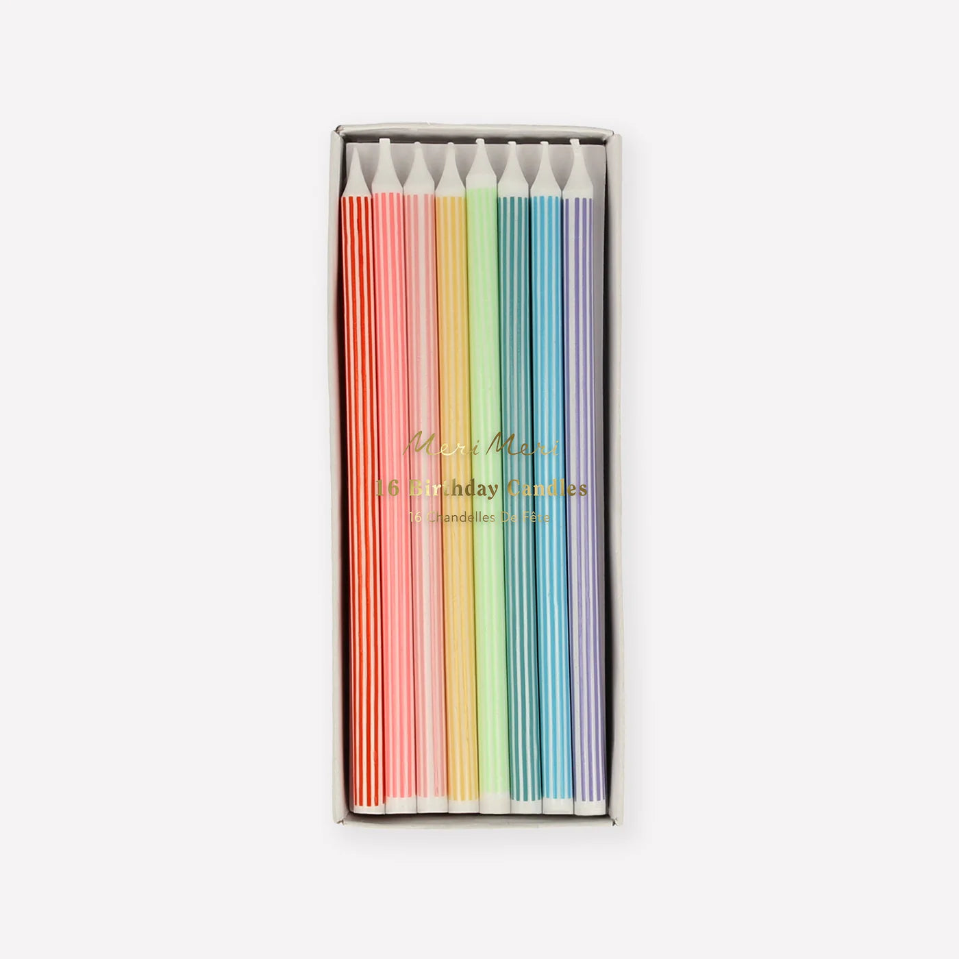 Mixed Striped Candles