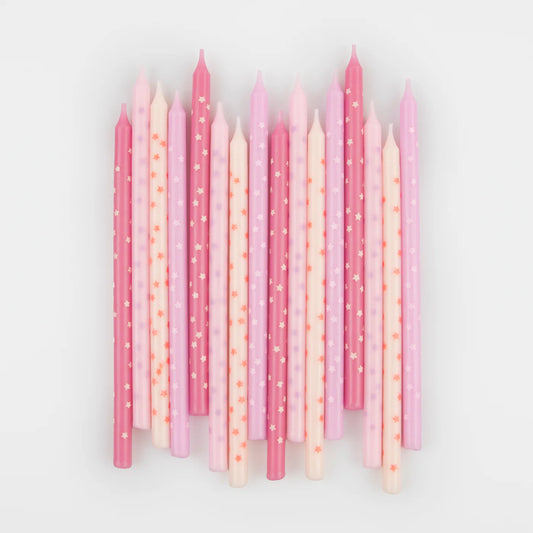 Pink Star Candles