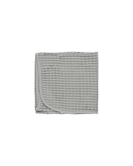 waffle baby blanket | dusty blue