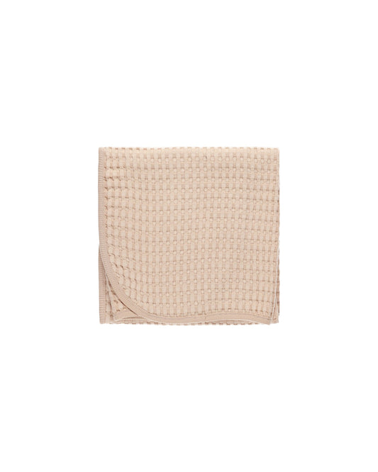 waffle baby blanket | shell