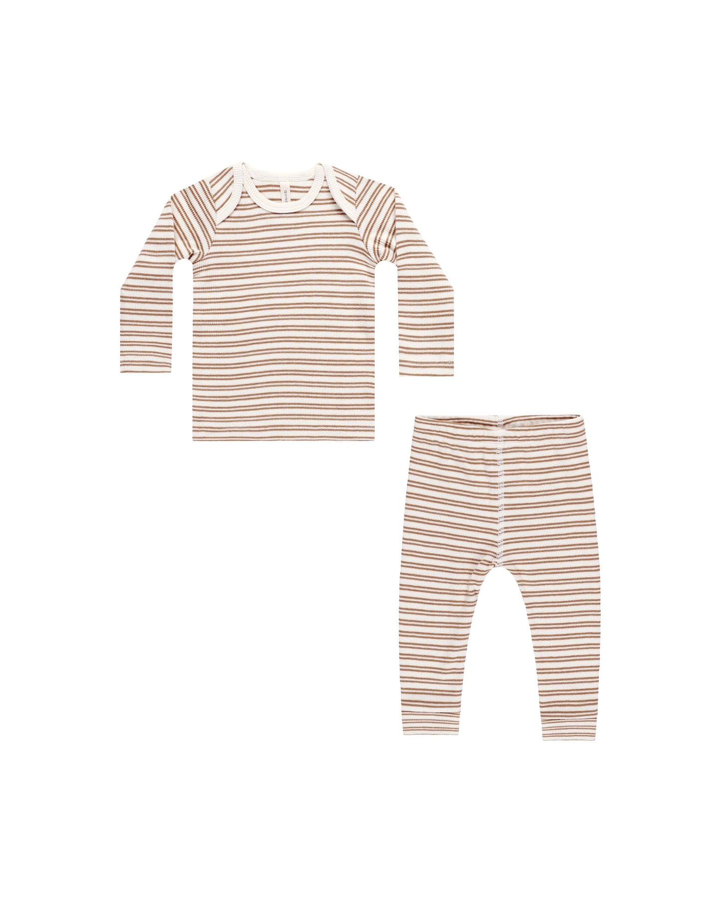 ribbed tee + legging set | golden stripe