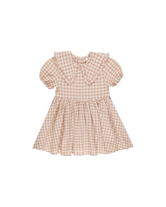 camille dress | pink gingham