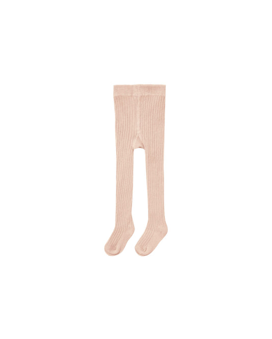 ribbed tights | rose