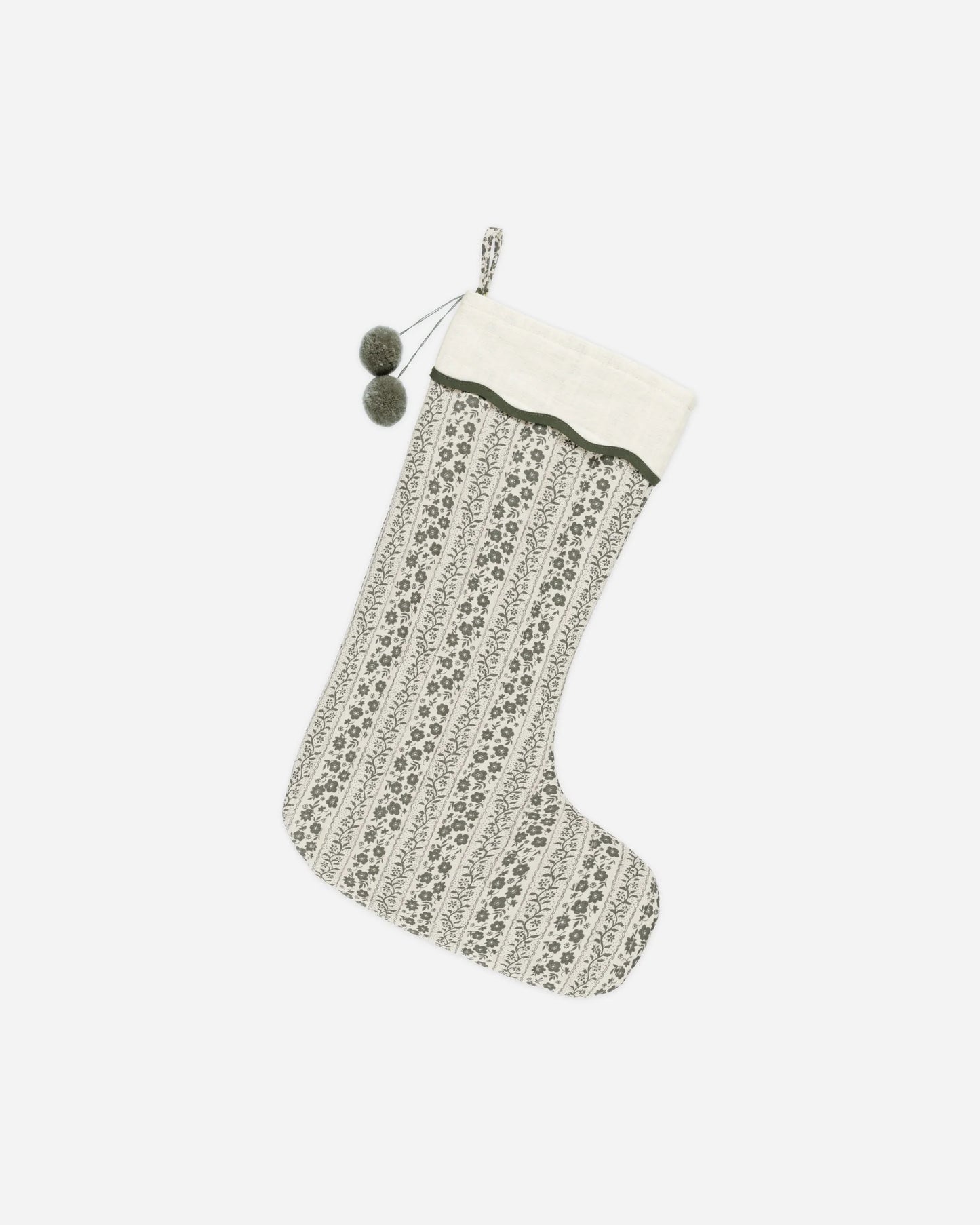 christmas stocking | green vines