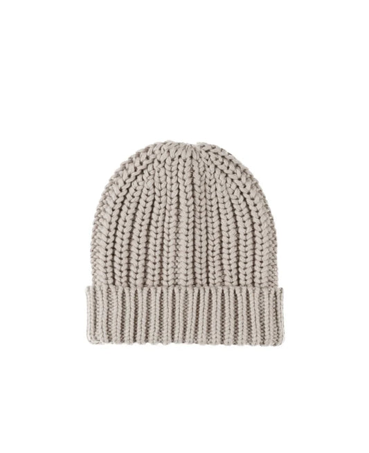 chunky knit beanie | fog