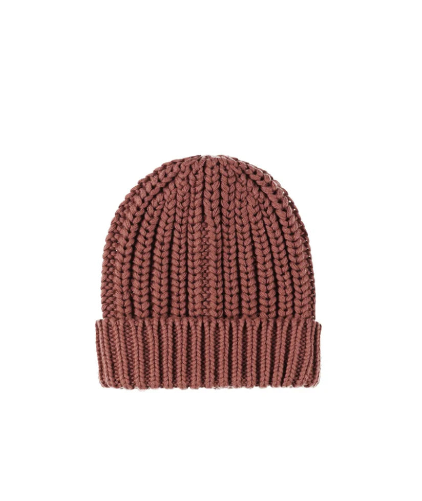 chunky knit beanie | cranberry