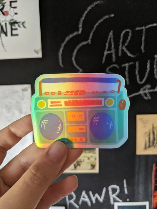 Boombox Sticker