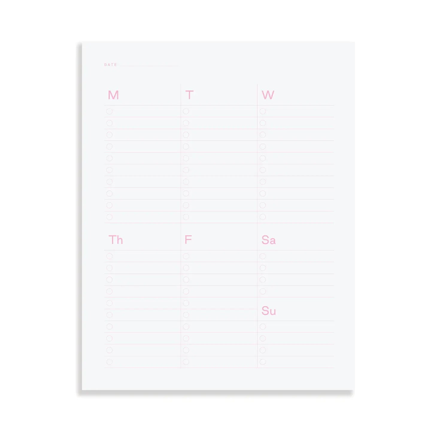 Weekly Refill Pad