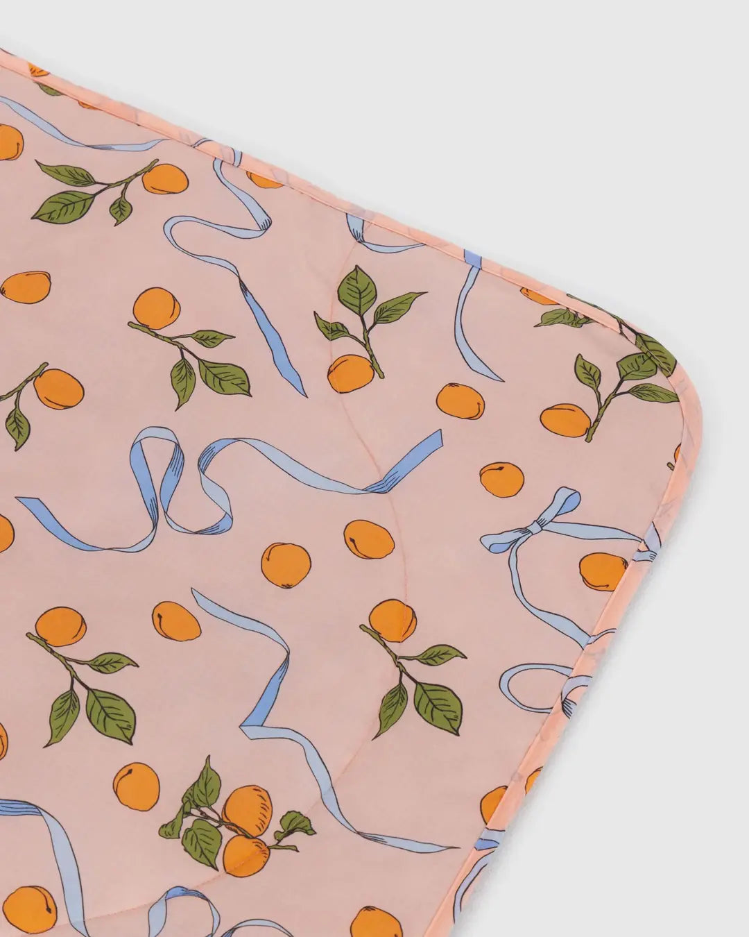 Apricots + Ribbons Puffy Picnic Blanket