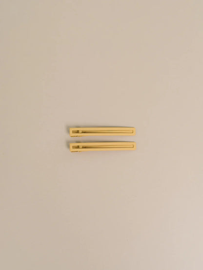 Leia Hair Clips in Mustard