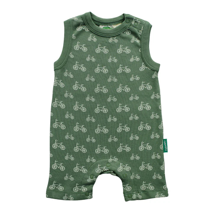 Green Bicycle Organic Tank Romper