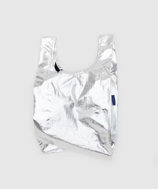 Metallic Silver Baby Baggu