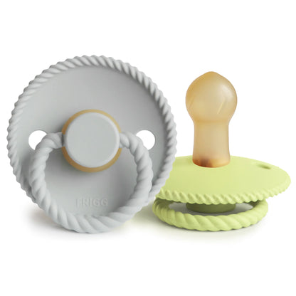 FRIGG Rope Natural Rubber Pacifier 2-Pack