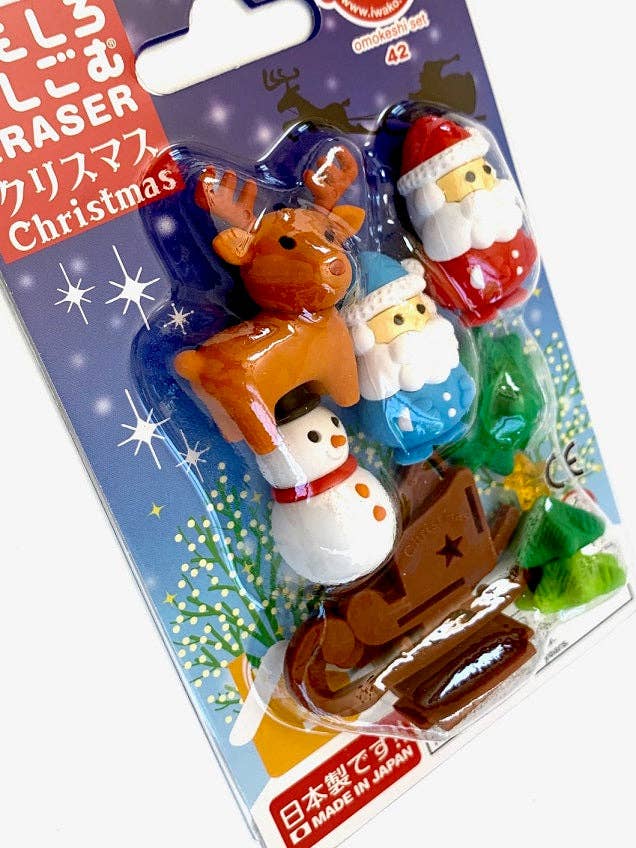 Iwako Christmas Eraser Card