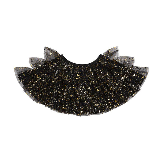 Black & Gold Sparkle Cape