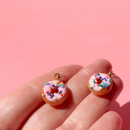 Strawberry Frosted Donut Charm