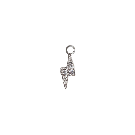 Sterling Silver Lightning Bolt Charm