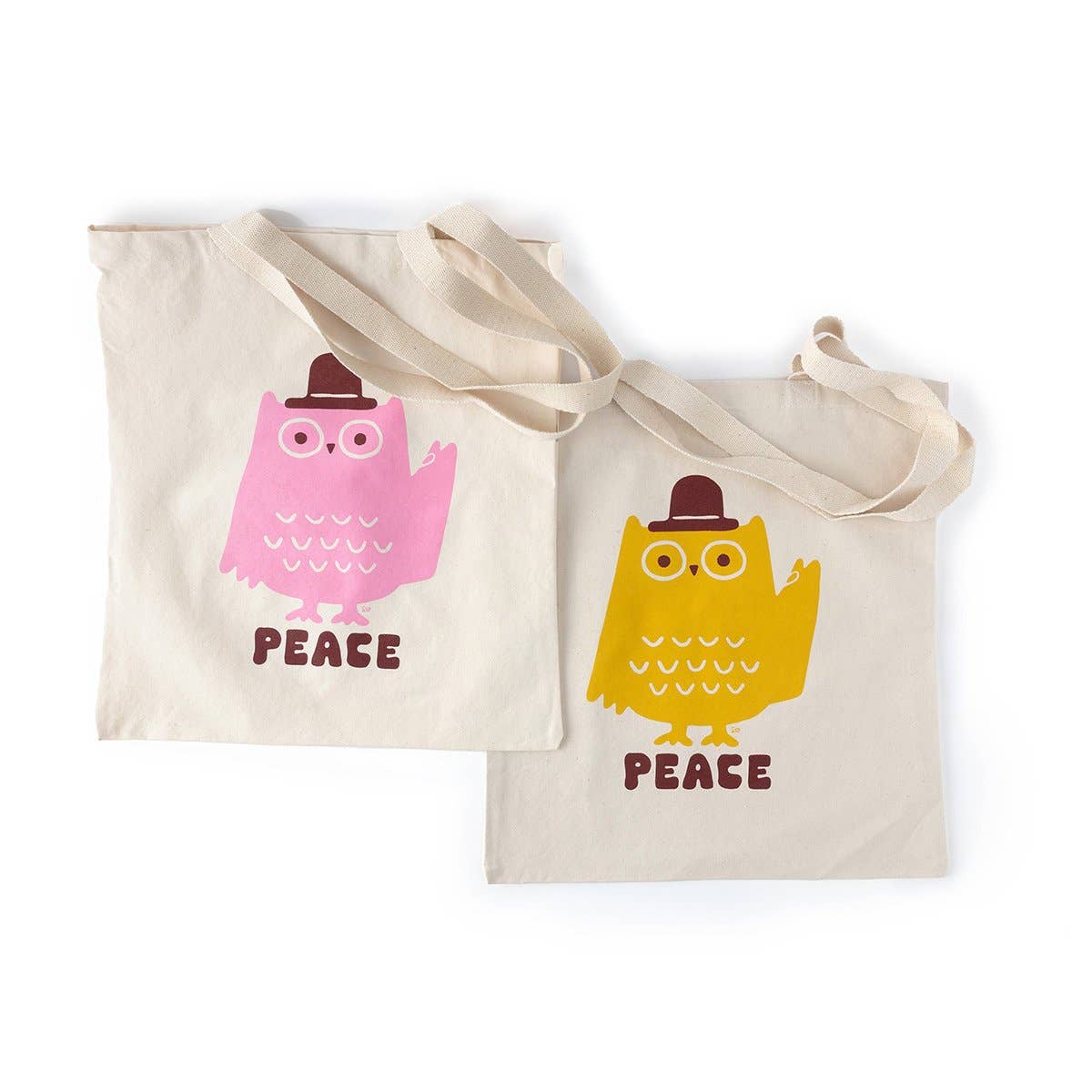 Peace Owl Tote | Pink